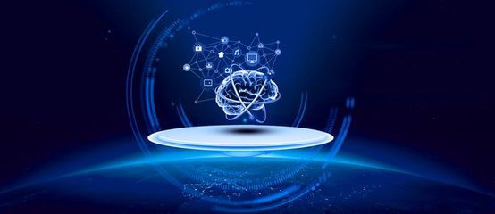 藍色科技電子商務智能科技banner背景圖片素材